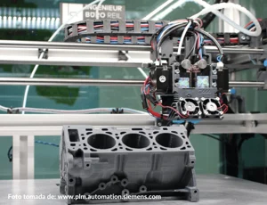 extrusión de material